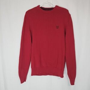 Vintage Red Knit Sweater M Fishermancore Coastal Cabin Cozy Nautical‎ Style